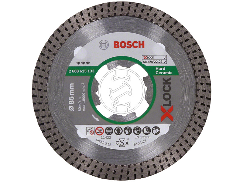 Bosch Best for Hard Ceramic X-LOCK 85x22,23x1,4x7mm gyémánt vágótárcsa