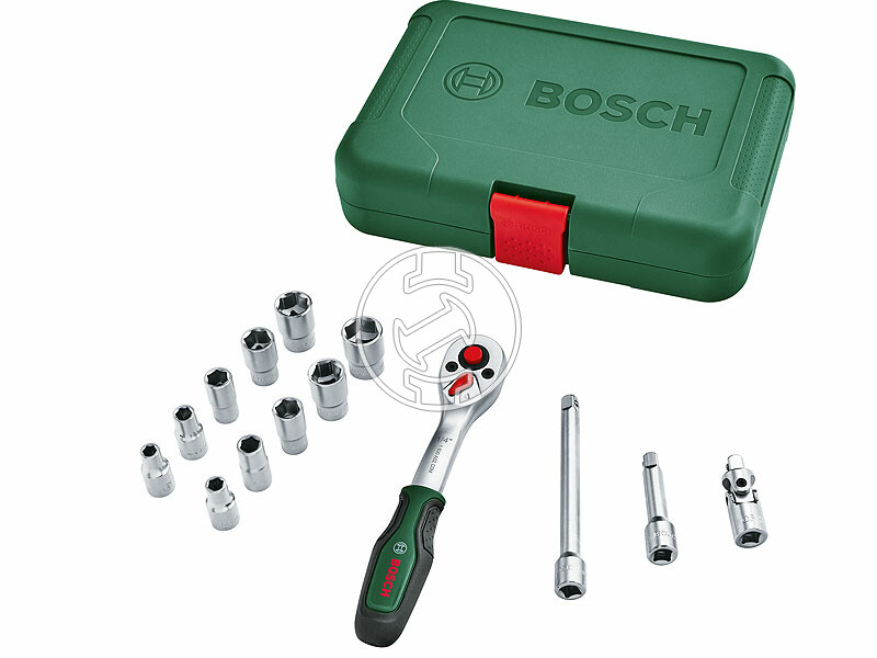 Bosch bit és dugókulcs készlet racsnis behajtóval 14 részes