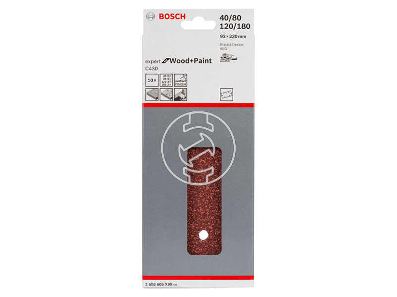 Bosch C430 rezgőcsiszoló papír készlet 93x230mm,Gset