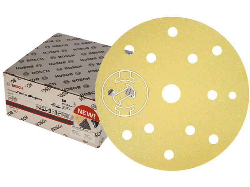 Bosch C450 ø 80m mm,G320 tépőzáras excentercsiszolópapír 50 db