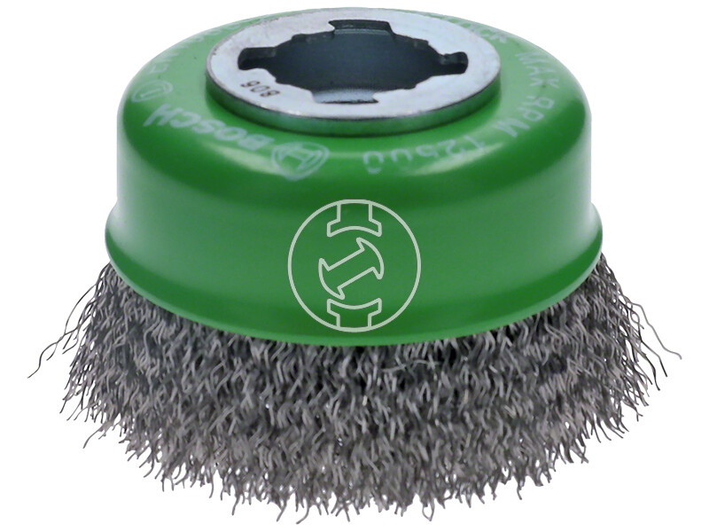 Bosch Clean for Inox X-LOCK 75mm drótkorong kúpos