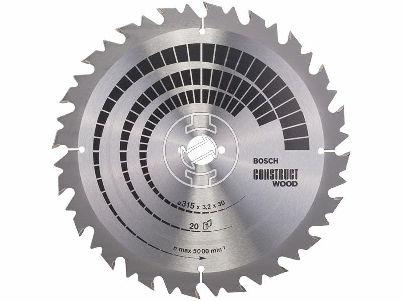 Bosch Construct Wood ø 315 x 3,2 / 2,2 x 30 mm körfűrészlap