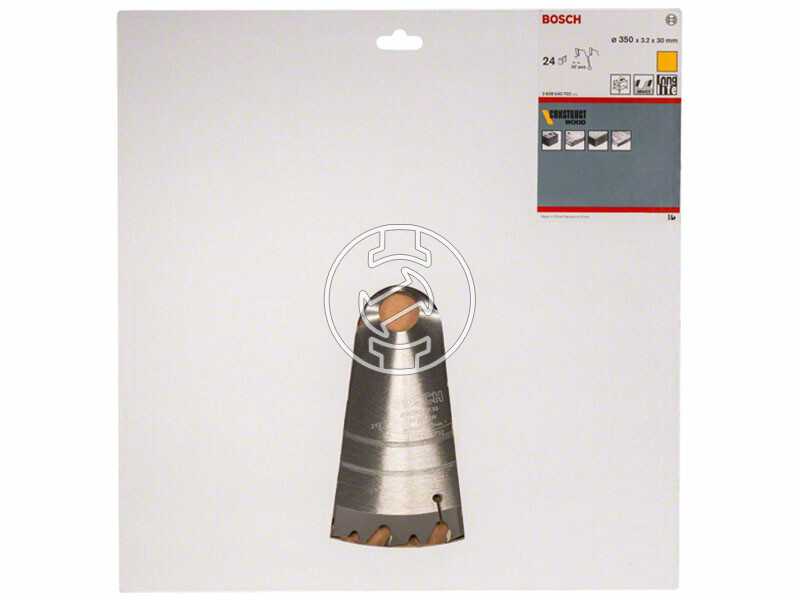 Bosch Construct Wood ø 350 x 3,2 / 2,2 x 30 mm körfűrészlap