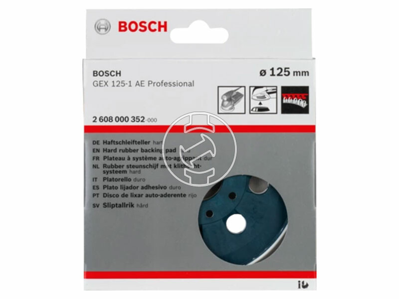 Bosch csiszolótányér 125mm kemény GEX 125-1