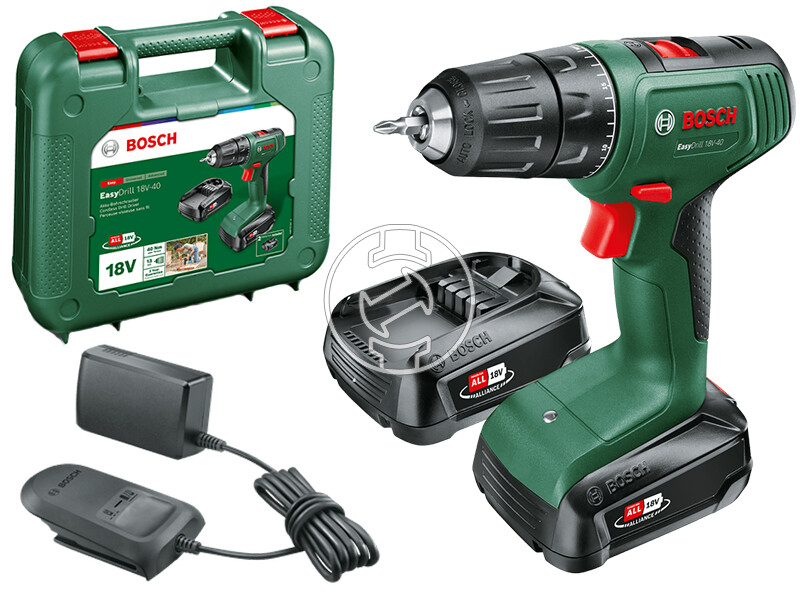 Bosch Easydrill 18V-40 akkus fúrócsavarozó tokmányos