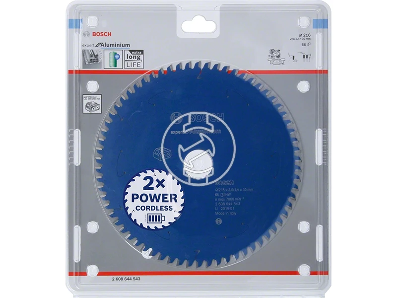 Bosch Expert for Aluminium 216 x 2/1,4 x 30 mm körfűrészlap T66
