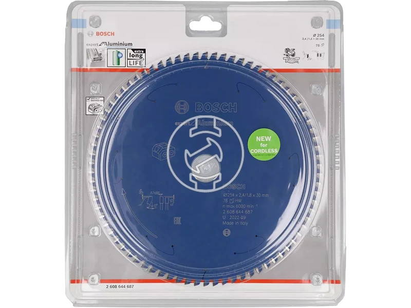 Bosch Expert for Aluminium 254 x 2,4/1,8 x 30 mm körfűrészlap T78