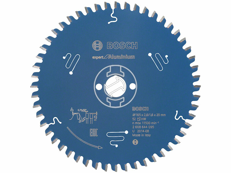 Bosch Expert for Aluminium ø 165 x 2,6 / 1,6 x 20 mm körfűrészlap