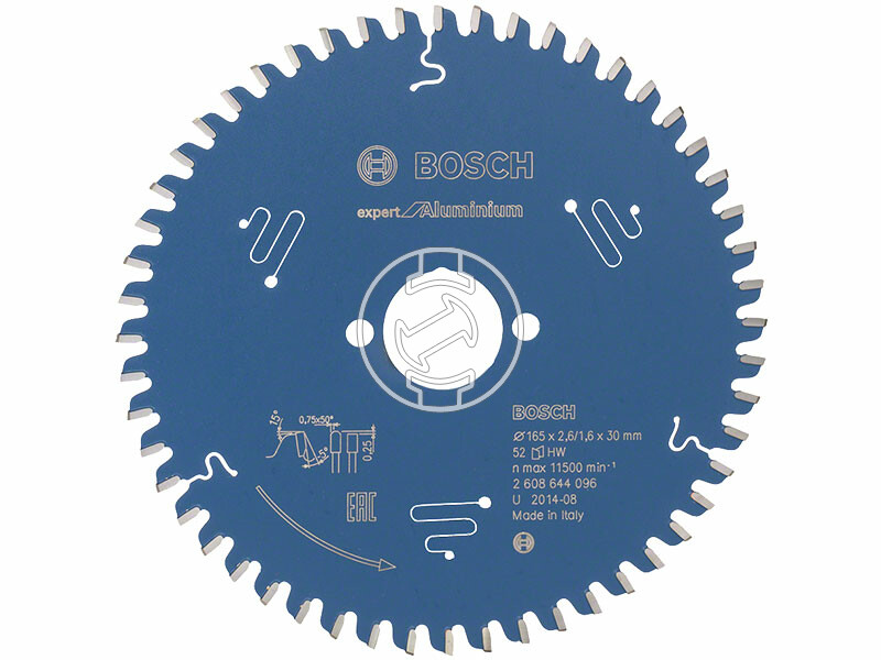 Bosch Expert for Aluminium ø 165 x 2,6 / 1,6 x 30 mm körfűrészlap