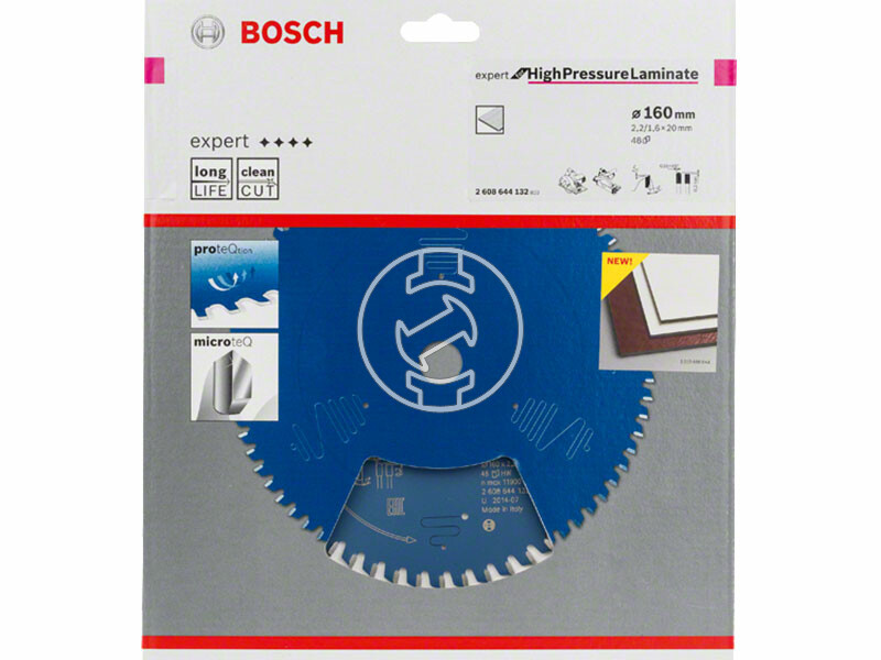 Bosch Expert for HighPressureLaminate ø 160 x 2,2 / 1,6 x 20 mm körfűrészlap