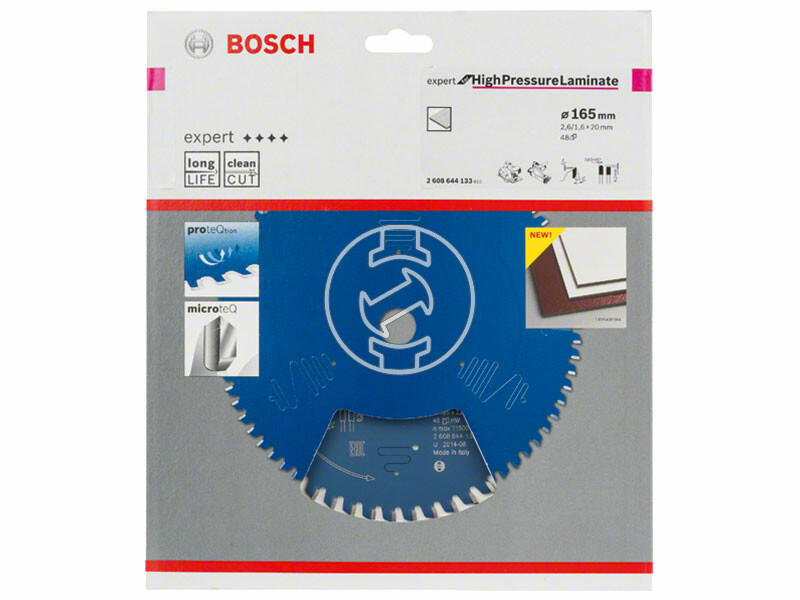 Bosch Expert for HighPressureLaminate ø 165 x 2,6 / 1,6 x 20 mm körfűrészlap
