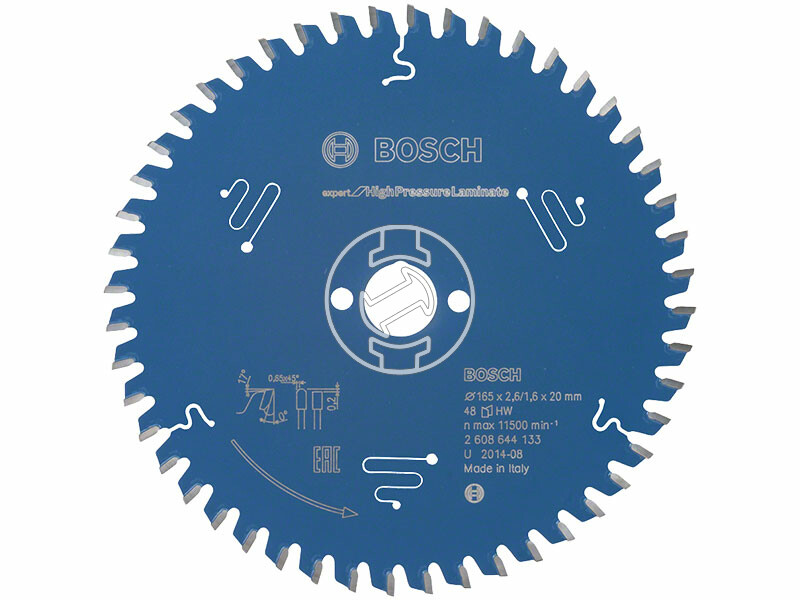 Bosch Expert for HighPressureLaminate ø 165 x 2,6 / 1,6 x 20 mm körfűrészlap