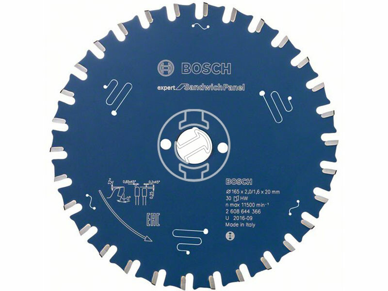 Bosch Expert for SandwichPanel ø 165 x 2,0 / 1,6 x 20 mm körfűrészlap