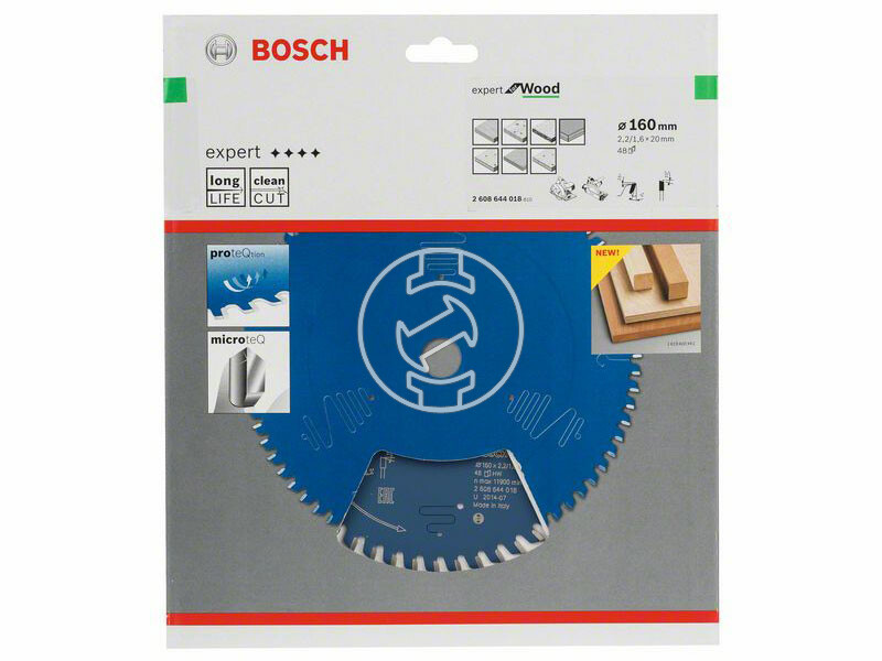 Bosch Expert for Wood ø 160 x 2,2 / 1,6 x 20 mm körfűrészlap