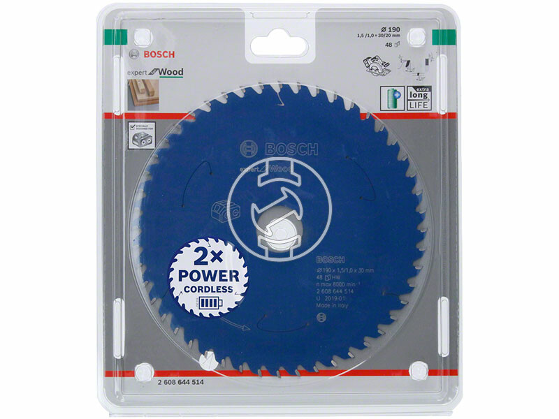 Bosch Expert for Wood ø 190 x 1,5 /1,0 x 30/20 mm körfűrészlap