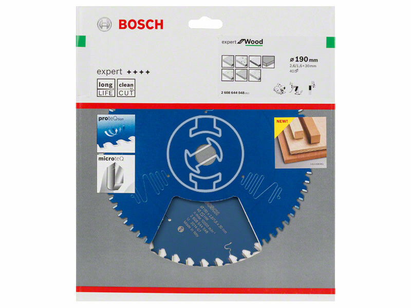 Bosch Expert for Wood ø 190 x 2,6 / 1,6 x 30 mm körfűrészlap
