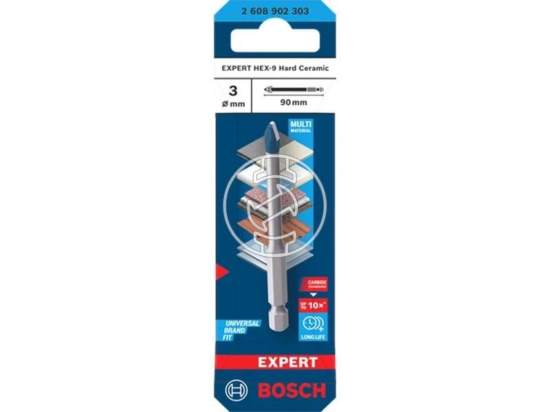 Kép: Bosch EXPERT HEX-9 Hard Ceramic csempefuro 3 x 90 mm_1.webp