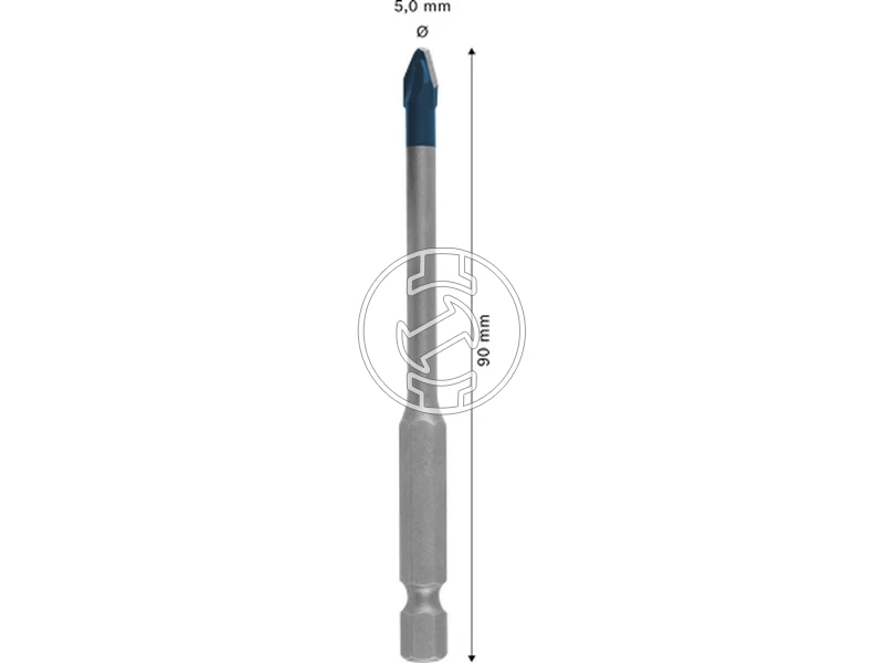 Kép: Bosch EXPERT HEX-9 Hard Ceramic csempefuro 5 x 90 mm_2.webp