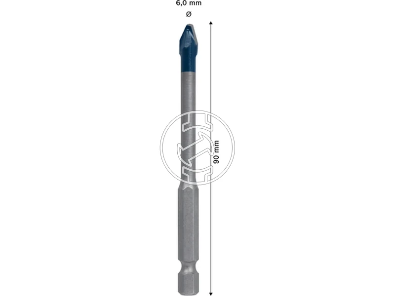 Kép: Bosch EXPERT HEX-9 Hard Ceramic csempefuro 6 x 90 mm_2.webp