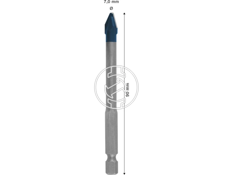 Kép: Bosch EXPERT HEX-9 Hard Ceramic csempefuro 7 x 90 mm_2.webp