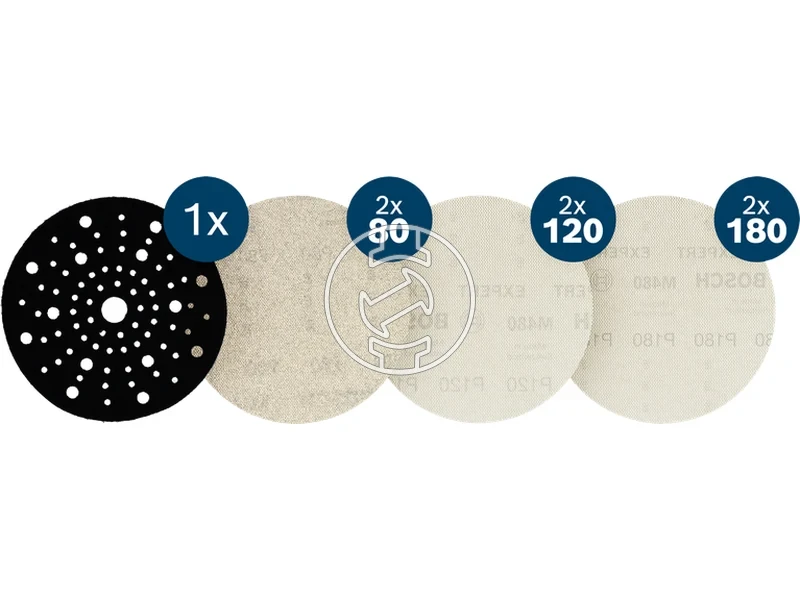 Kép: Bosch EXPERT M480 tepozaras excentercsiszolopapir keszlet 150 mm 7 reszes_1.webp