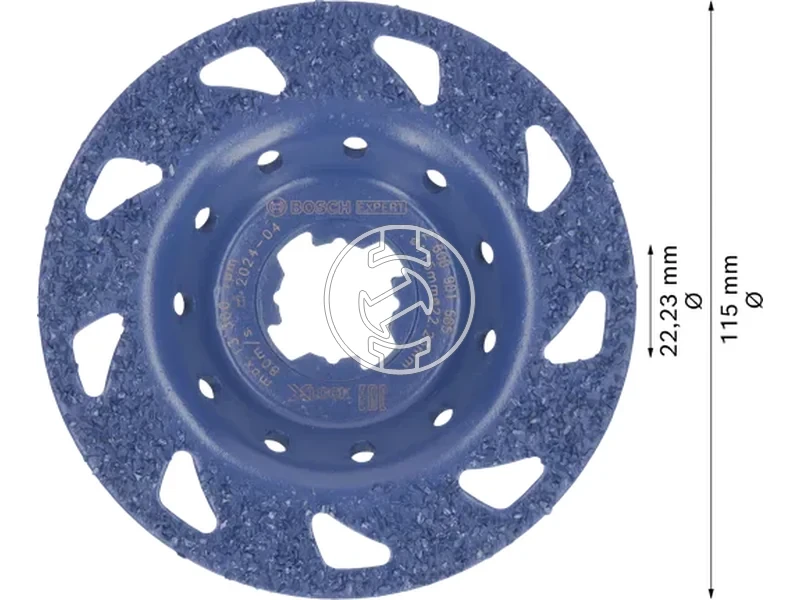 Kép: Bosch EXPERT Multi Material kemenyfemszemcses fazekkorong 115 mm_2.webp