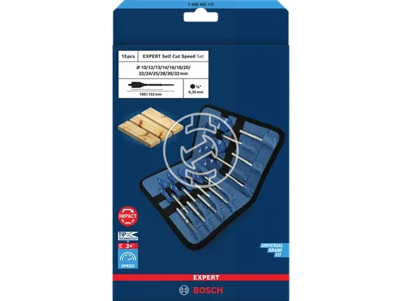 Kép: Bosch EXPERT Self Cut Speed laposfuro keszlet 10 - 32 mm 13 reszes_1.webp