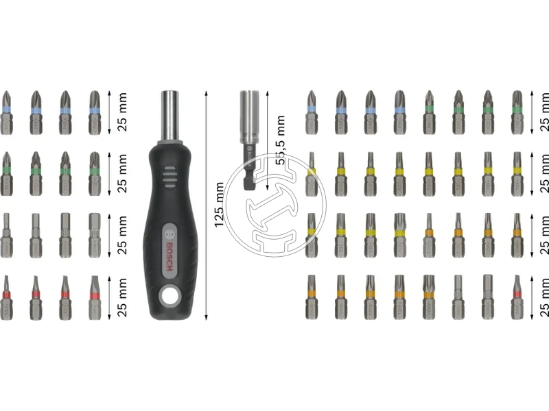 Kép: Bosch Extra Hard bit keszlet 50 reszes_2.webp