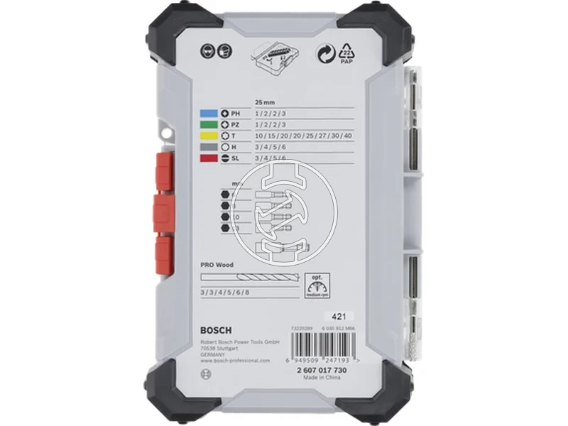 Kép: Bosch Extra Hard PRO Wood furo csavarozo keszlet 35 reszes_3.webp