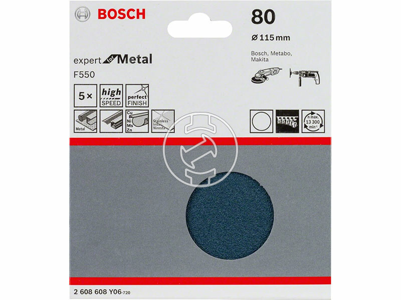 Bosch F550 tépőzáras csiszolópapír