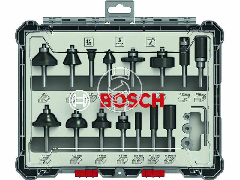 Bosch felsőmaró kés készlet 15 db