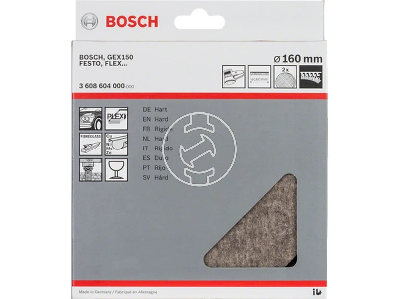 Kép: Bosch filc polirozokorong 160 mm 2 db_1.webp