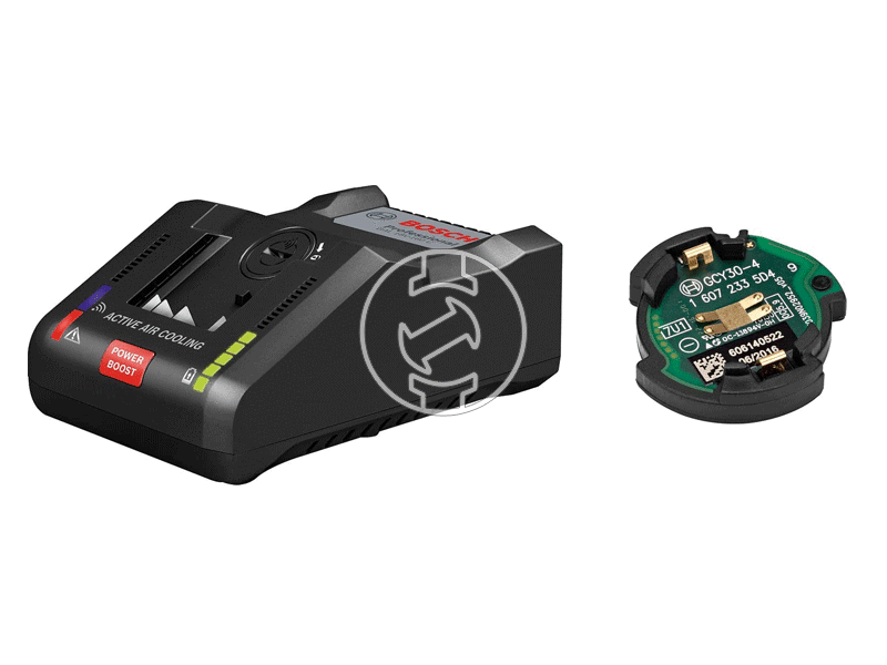 Bosch GAL 18V-160 C gyorstöltő és GCY 30-4 Bluetooth modul