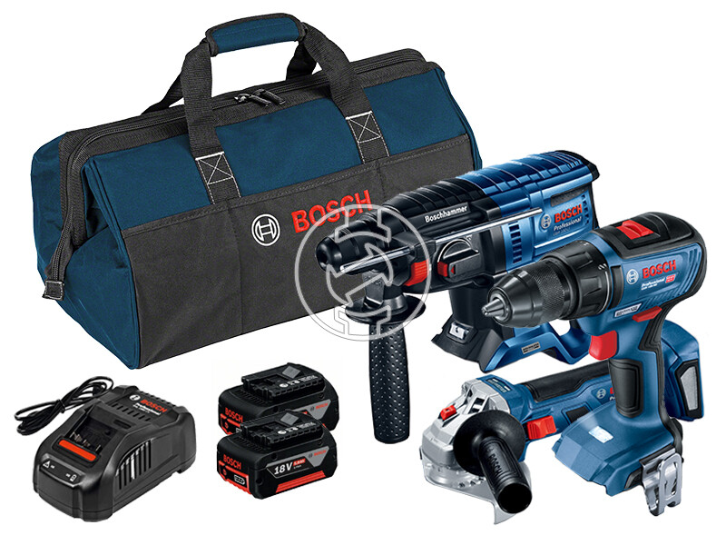 Bosch GBH 180-LI+GSR 18V-50+GWS 180-LI gépcsomag