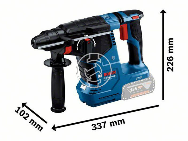 Bosch GBH 187-LI akkus fúrókalapács 2 x 5Ah + töltő, kofferben