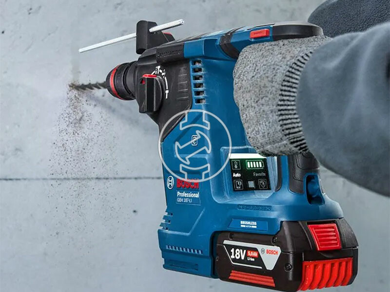 Bosch GBH 187-LI akkus fúrókalapács 2 x 5Ah + töltő kofferben