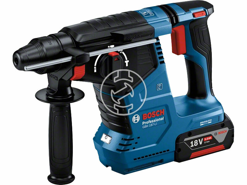 Bosch GBH 187-LI akkus fúrókalapács 2 x 5Ah + töltő, kofferben