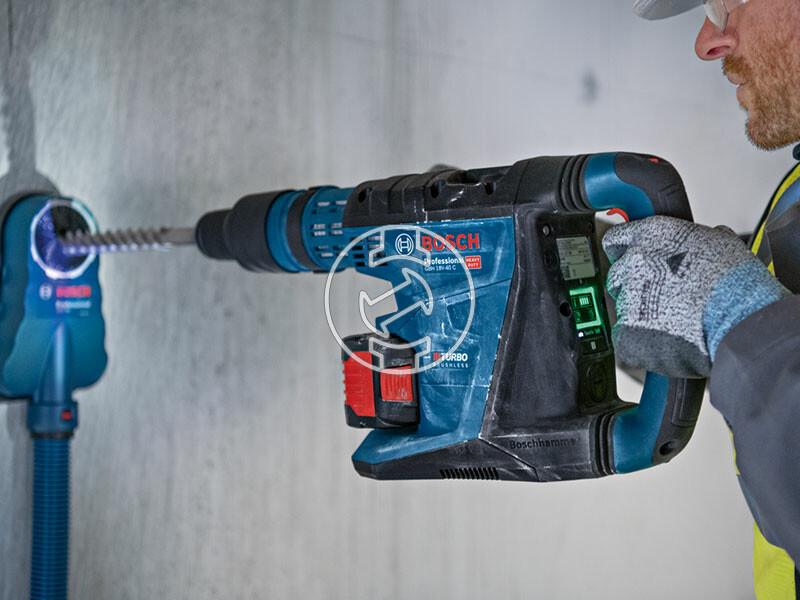 Bosch GBH 18V-40 C akkus fúrókalapács L-BOXX-ban (akku és töltő nélkül)