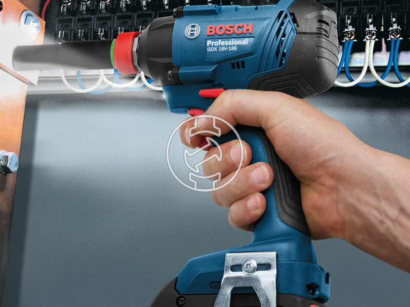 Bosch GDX 180 LI akkus ütvecsavarozó akku és töltő nélkül kartondobozban