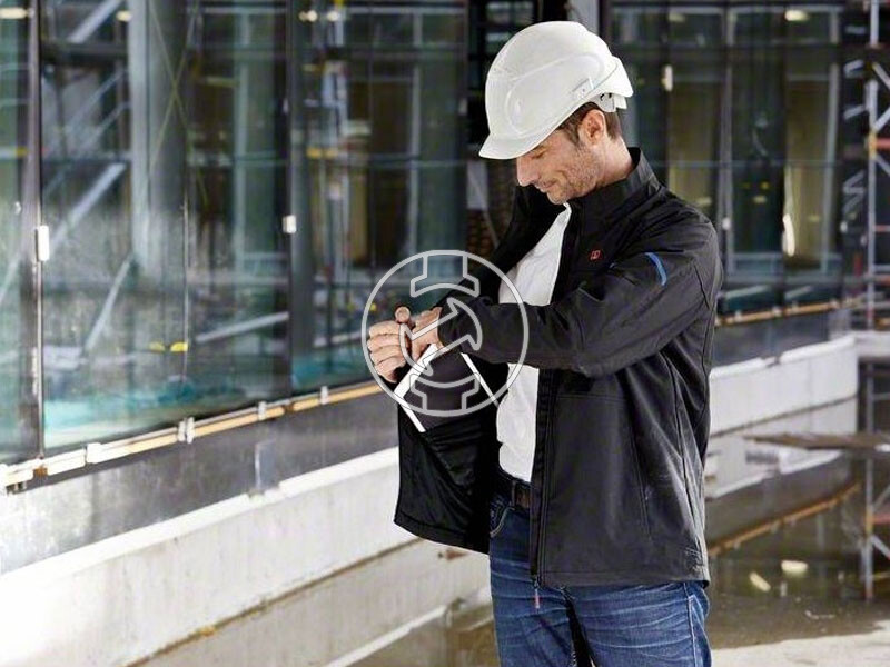 Bosch GHJ 12+18V XA fűthető kabát XL + GAA 12V-21 (1x2.0Ah akkuval, GAL 12V-20 töltővel)