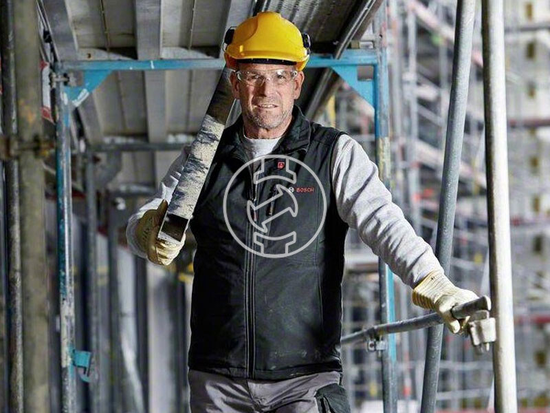 Bosch GHV 12+18V XA fűthető mellény L + GAA 12V-21 (1x2.0Ah akkuval. GAL 12V-20 töltővel)