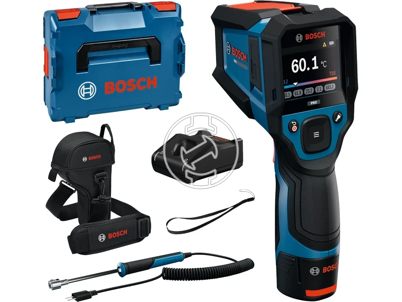 Kép: Bosch GIS12V-800-16 infravoros homersekletmero 1 x 12 Ah akkutolto L-Boxx_0.webp