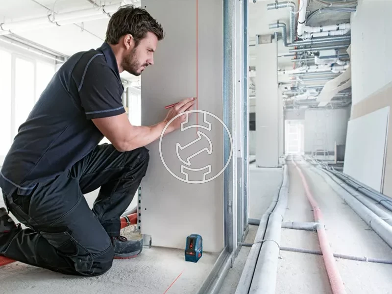 Bosch GLL 2-10 Piros vonallézer Hatósugár: 0 - 10 m | 3 x elem | Kartondobozban