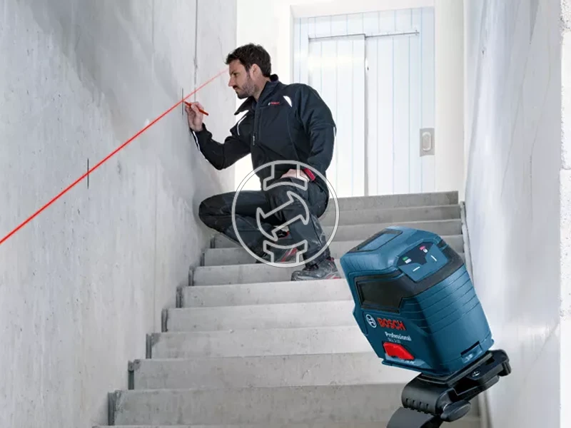 Bosch GLL 2-10 Piros vonallézer Hatósugár: 0 - 10 m | 3 x elem | Kartondobozban