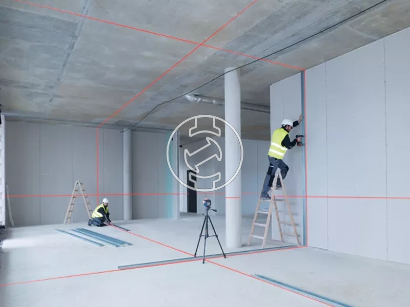 Bosch GLL 3-80 C Piros vonallézer Hatósugár jelfogóval: 0 - 120 m | 1 x 2 Ah akku + töltő | L-Boxx-ban