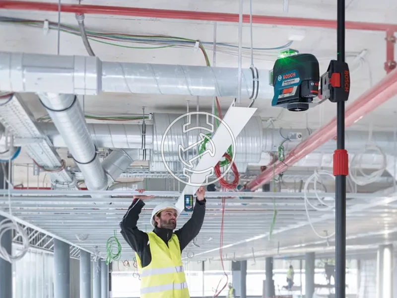 Bosch GLL 3-80 CG Zöld vonallézer Hatósugár jelfogóval: 0 - 120 m | 1 x 2 Ah akku + töltő | L-Boxx-ban