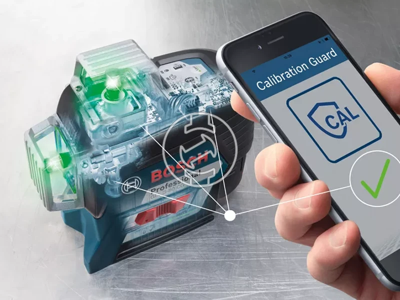 Bosch GLL 3-80 CG Zöld vonallézer Hatósugár jelfogóval: 0 - 120 m | 1 x 2 Ah akku + töltő | L-Boxx-ban