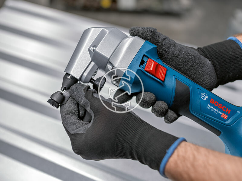 Bosch GNA 18V-16 E akkus folyamatos lyukasztó (akku és töltő nélkül)