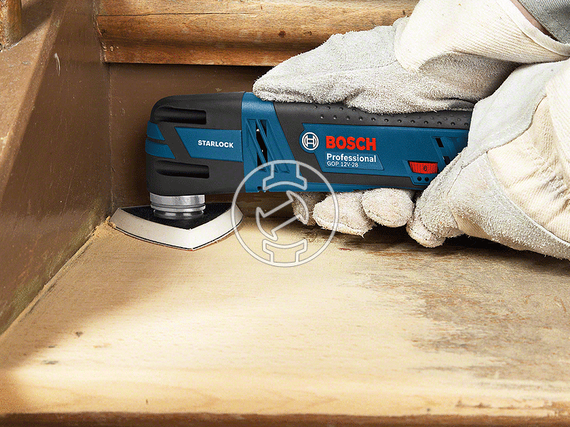 Bosch GOP 12 V-28 akkus multifunkciós gép rezgő