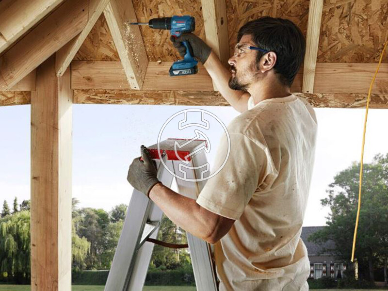 Bosch GSB 185-LI akkus ütvefúró-csavarozó akku és töltő nélkül szerszámkofferben